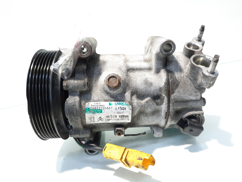 Compresor clima Sanden, cod 9651910980, Citroen C4 (I), 1.6 HDI, 9HX (pr:110747)