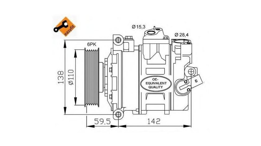 Compresor clima Volkswagen VW GOLF ALLTRACK (BA5) 2014-2016 #2 1K0260859F