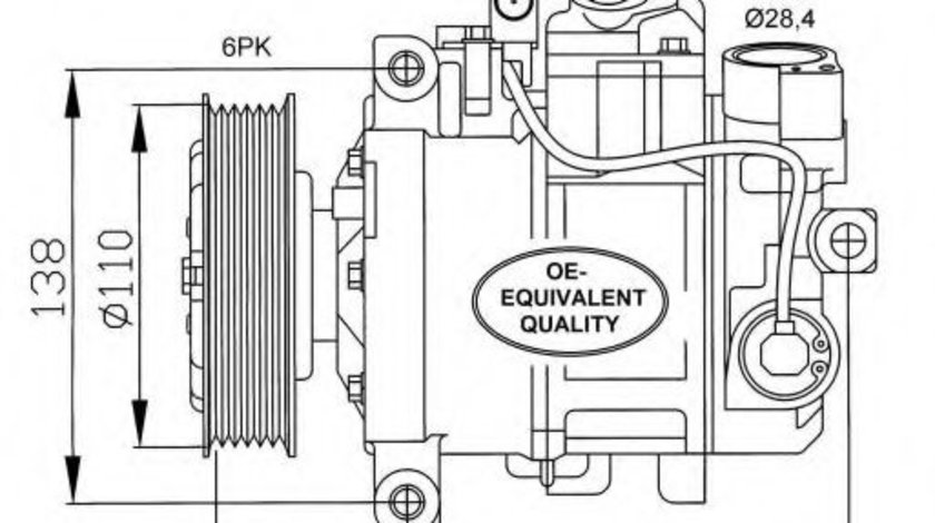 Compresor, climatizare AUDI A4 Avant (8E5, B6) (2001 - 2004) NRF 32229 piesa NOUA