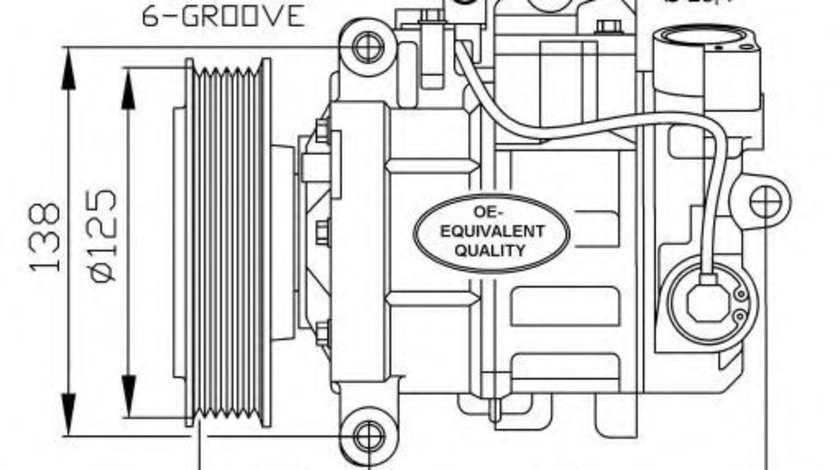 Compresor, climatizare AUDI A5 (8T3) (2007 - 2016) NRF 32512 piesa NOUA