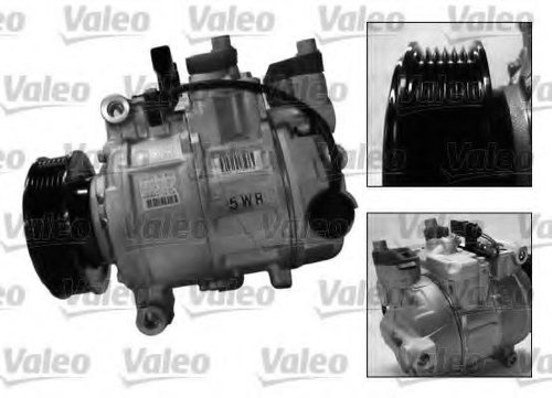 Compresor, climatizare AUDI A6 (4F2, C6) (2004 - 2011) VALEO 813150 piesa NOUA