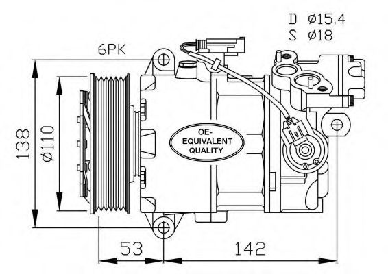 Compresor, climatizare BMW Seria 1 (E81) (2006 - 2012) NRF 32463 piesa NOUA