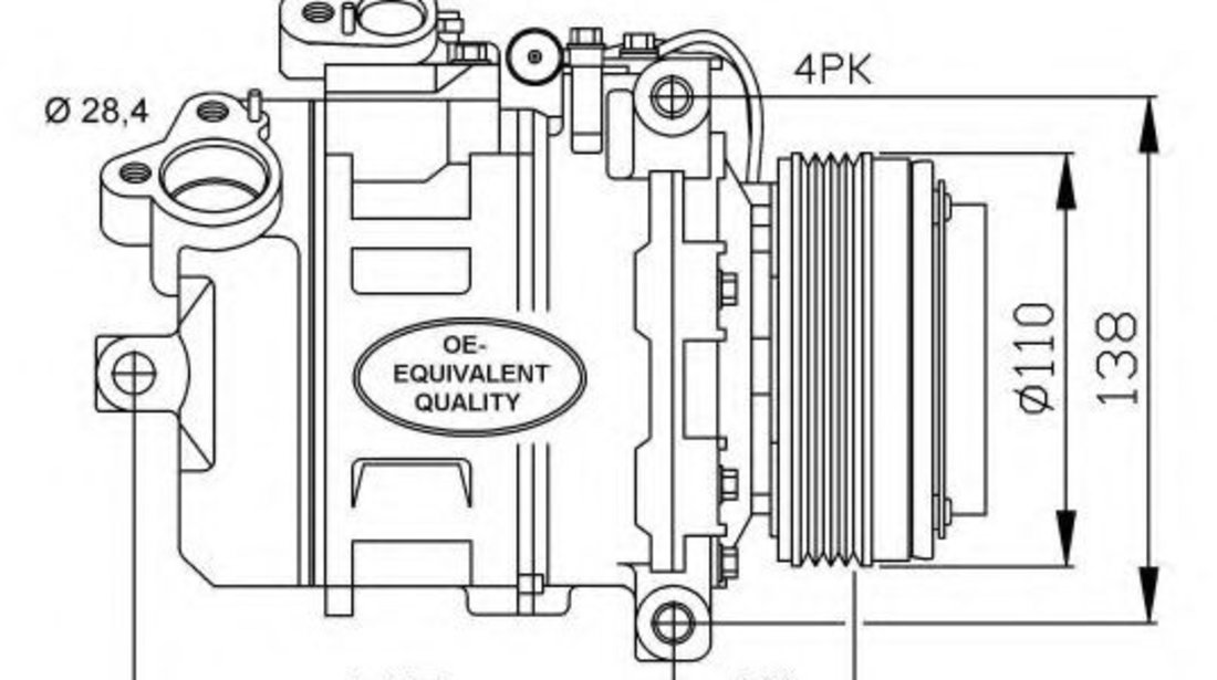 Compresor, climatizare BMW Seria 3 Cabriolet (E46) (2000 - 2007) NRF 32465 piesa NOUA