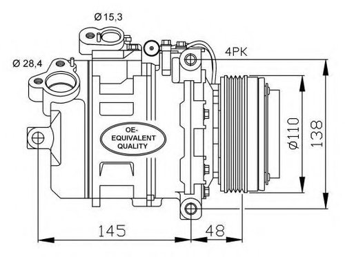 Compresor, climatizare BMW Seria 3 Cupe (E46) (1999 - 2006) NRF 32465 piesa NOUA