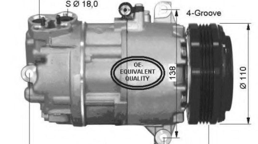 Compresor, climatizare BMW Seria 3 Touring (E46) (1999 - 2005) NRF 32493 piesa NOUA