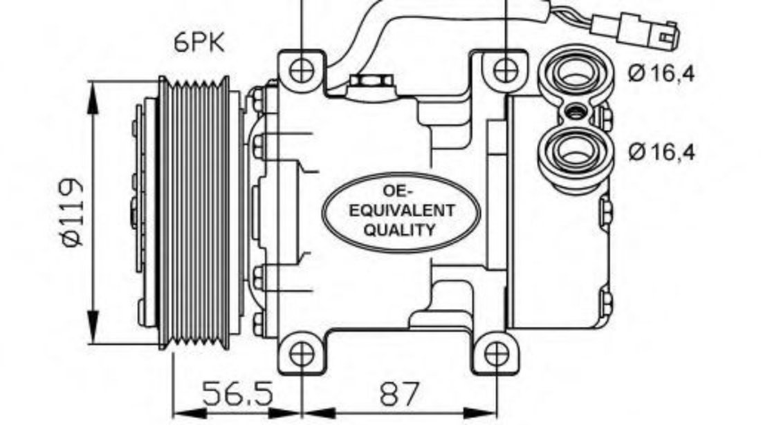 Compresor, climatizare CITROEN XSARA (N1) (1997 - 2005) NRF 32244 piesa NOUA