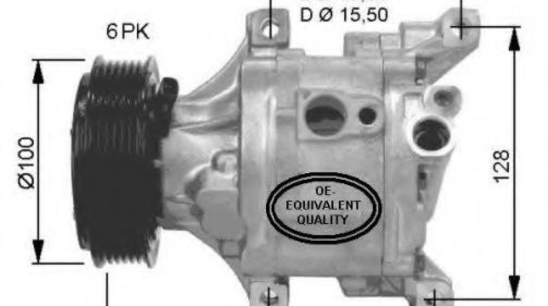 Compresor, climatizare FIAT 500 C (312) (2009 - 2016) NRF 32466 piesa NOUA