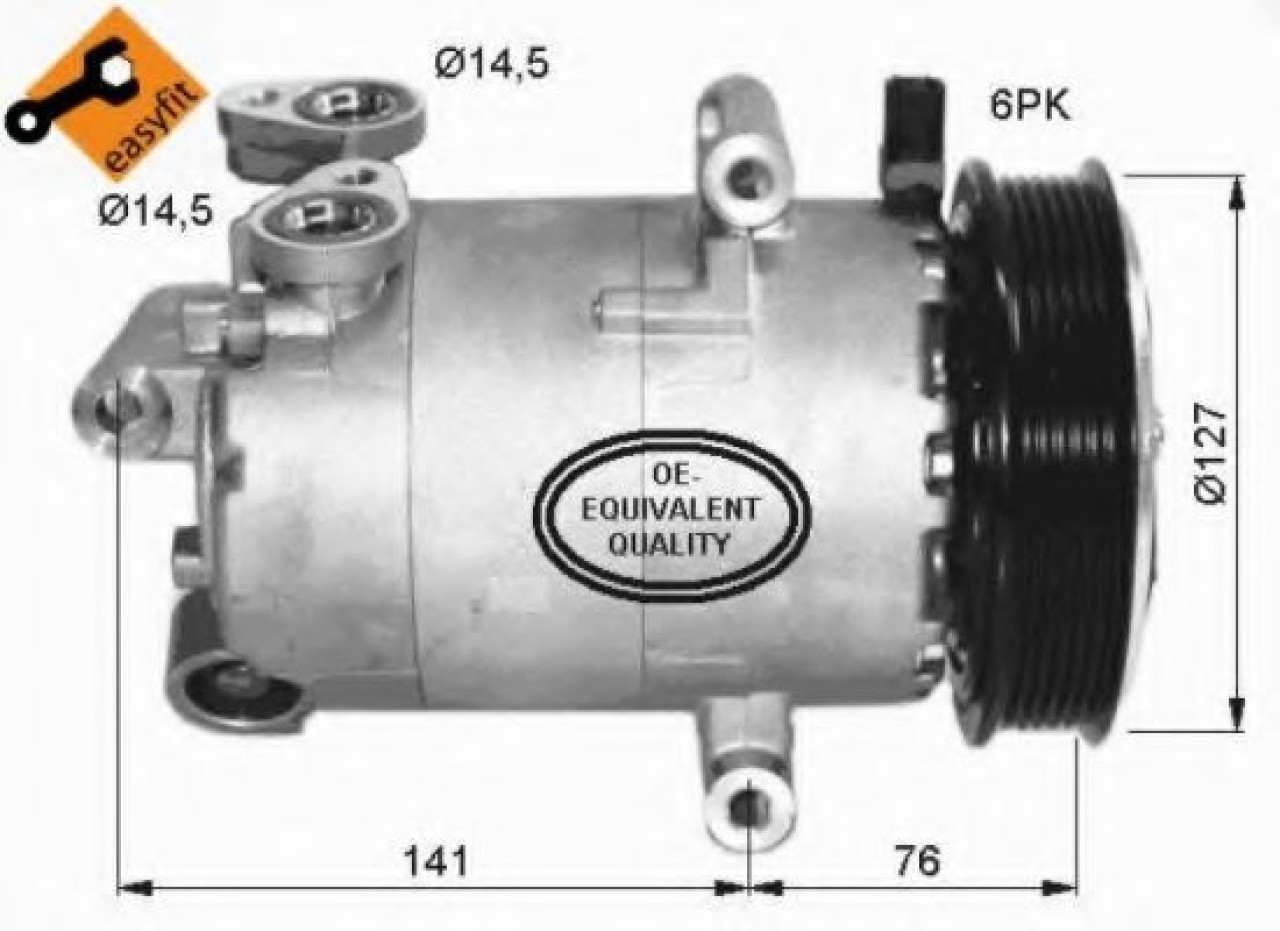 Compresor, climatizare FIAT DUCATO caroserie (250, 290) (2006 - 2016) NRF 32411 piesa NOUA