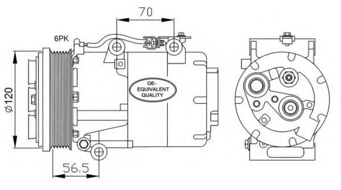 Compresor, climatizare FORD FOCUS II Combi (DA) (2004 - 2012) NRF 32250 piesa NOUA