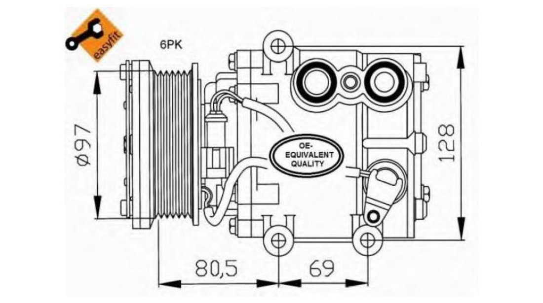 Compresor, climatizare Ford FUSION (JU_) 2002-2012 #3 1141327