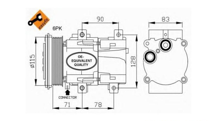 Compresor, climatizare Ford MONDEO (GBP) 1993-1996 #2 1007362