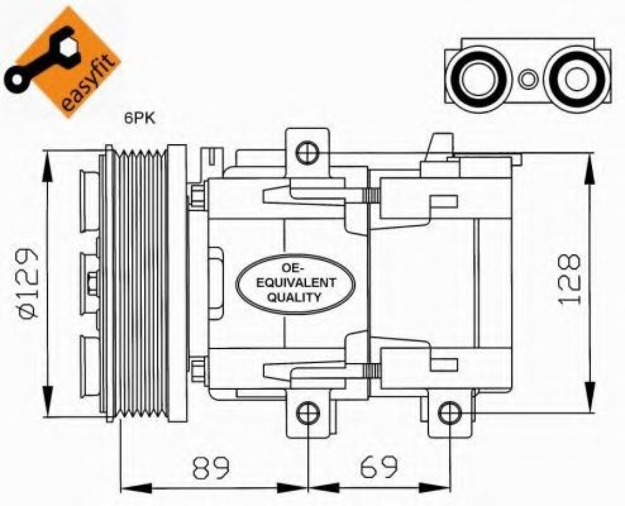 Compresor, climatizare FORD MONDEO III (B5Y) (2000 - 2007) NRF 32212 piesa NOUA