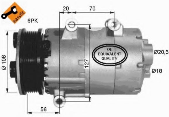 Compresor, climatizare FORD S-MAX (WA6) (2006 - 2016) NRF 32403 piesa NOUA