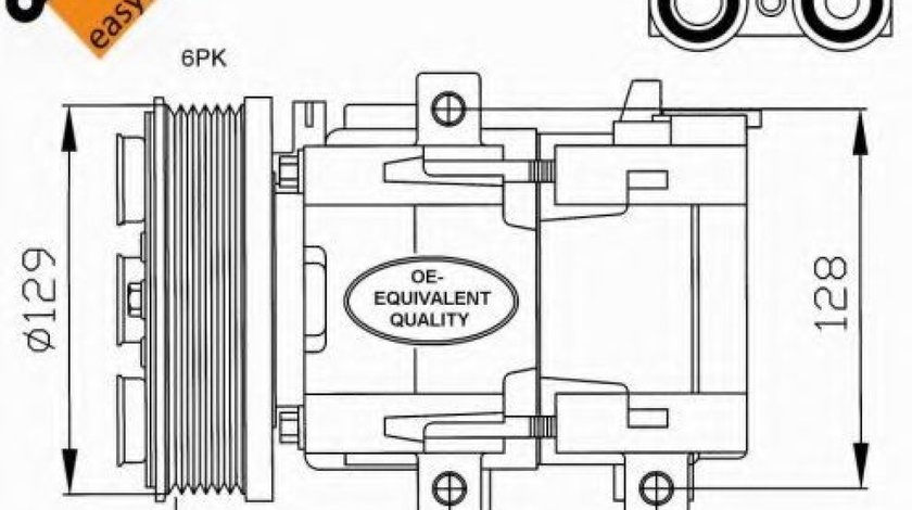 Compresor, climatizare FORD TRANSIT bus (FD, FB, FS, FZ, FC) (2000 - 2006) NRF 32212 piesa NOUA