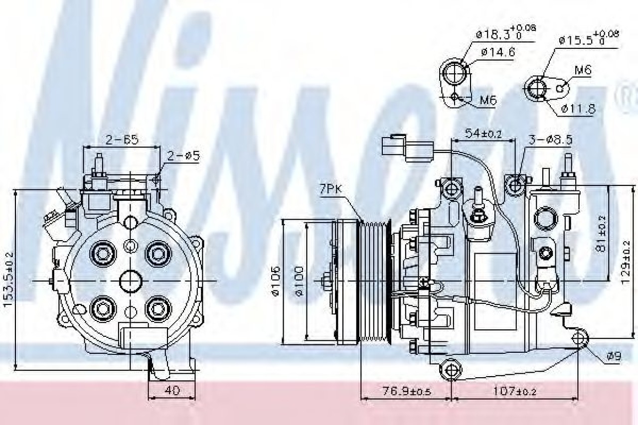 Compresor, climatizare HONDA CIVIC VIII Limuzina (FD, FA) (2005 - 2012) NISSENS 89246 piesa NOUA