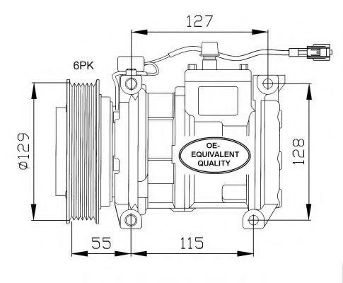 Compresor, climatizare JEEP GRAND CHEROKEE I (ZJ) (1991 - 1999) NRF 32093 piesa NOUA