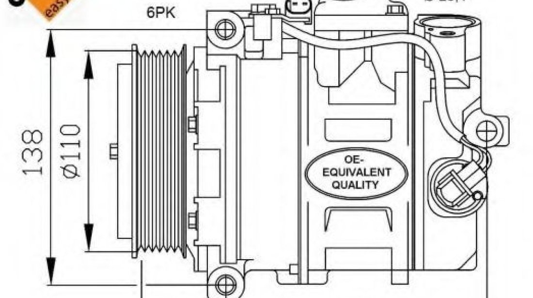 Compresor, climatizare MERCEDES CLK (C209) (2002 - 2009) NRF 32214 piesa NOUA