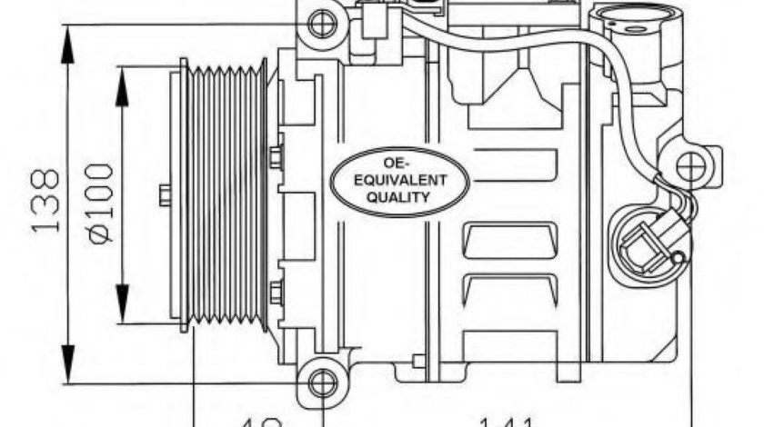 Compresor, climatizare MERCEDES S-CLASS Cupe (C215) (1999 - 2006) NRF 32216 piesa NOUA