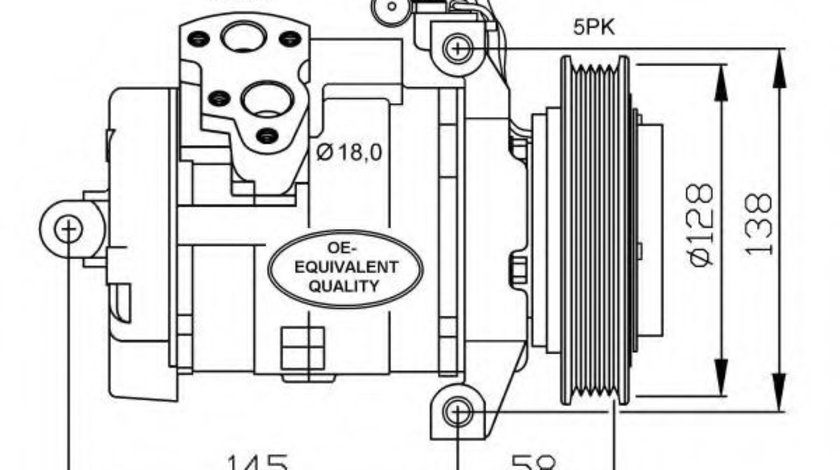 Compresor, climatizare MERCEDES SPRINTER 3,5-t caroserie (906) (2006 - 2016) NRF 32697 piesa NOUA