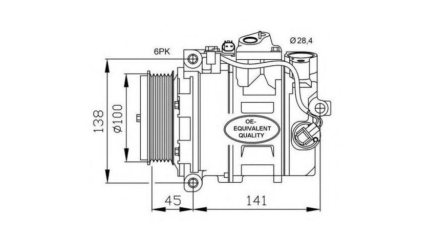 Compresor, climatizare Mercedes VIANO (W639) 2003-2016 #2 0002309111