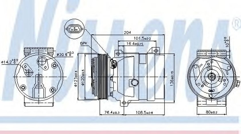 Compresor, climatizare NISSAN INTERSTAR caroserie (X70) (2002 - 2016) NISSENS 89063 piesa NOUA