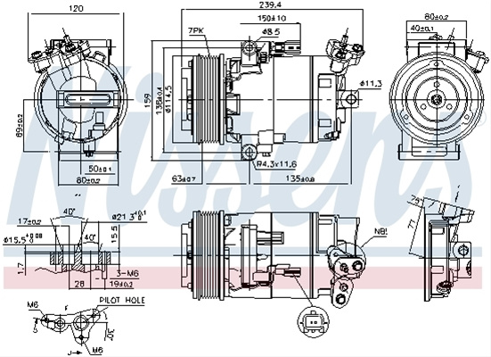 Compresor, Climatizare Nissens Renault 890015