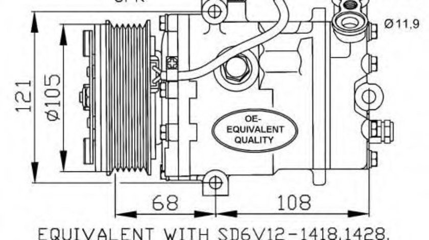 Compresor, climatizare OPEL ASTRA G Cupe (F07) (2000 - 2005) NRF 32172 piesa NOUA