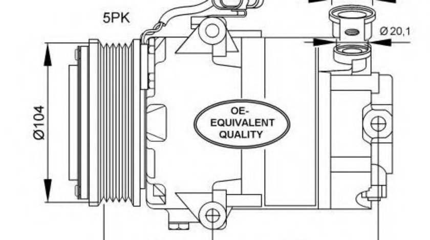 Compresor, climatizare OPEL ASTRA G Cupe (F07) (2000 - 2005) NRF 32082 piesa NOUA