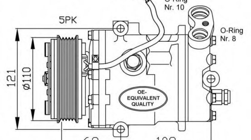 Compresor, climatizare OPEL ASTRA G Hatchback (F48, F08) (1998 - 2009) NRF 32197 piesa NOUA