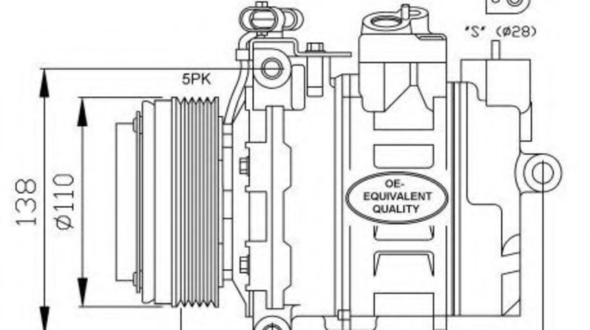 Compresor, climatizare OPEL ZAFIRA A (F75) (1999 - 2005) NRF 32116 piesa NOUA