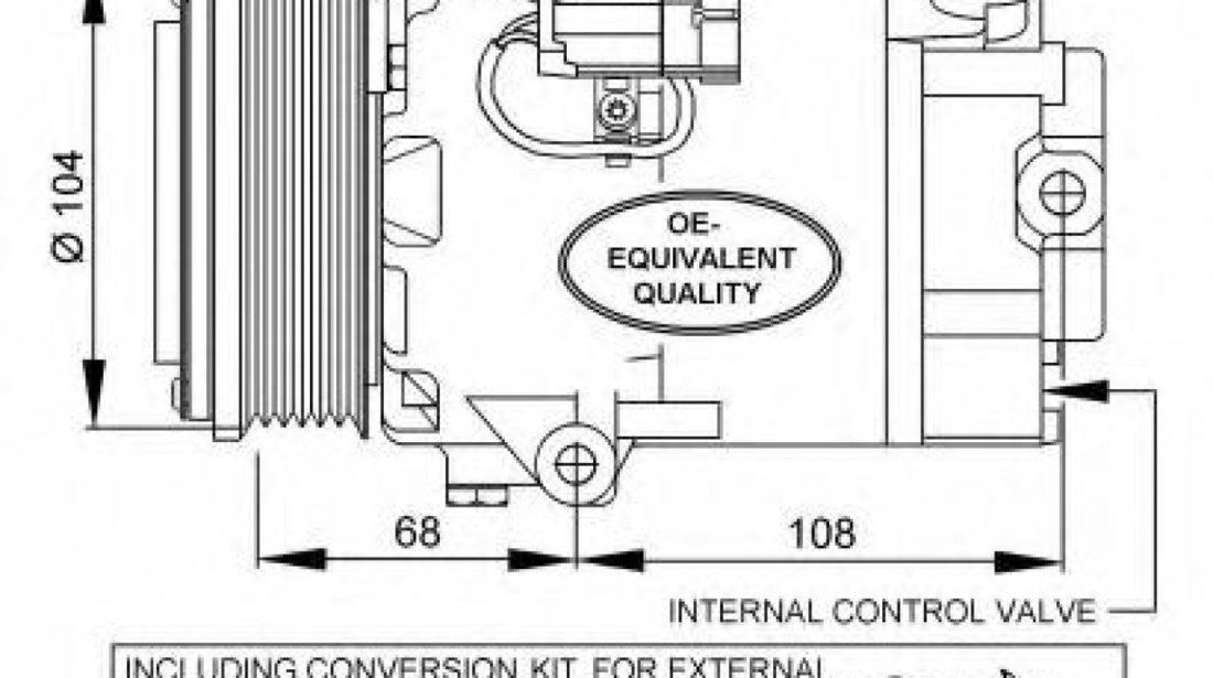 Compresor, climatizare OPEL ZAFIRA B (A05) (2005 - 2016) NRF 32428 piesa NOUA