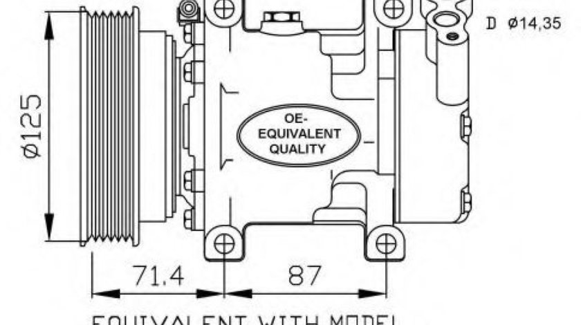 Compresor, climatizare RENAULT CLIO II (BB0/1/2, CB0/1/2) (1998 - 2005) NRF 32259 piesa NOUA