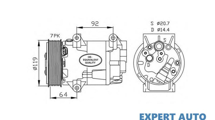 Compresor, climatizare Renault GRAND SCENIC II (JM0/1_) 2004-2016 #2 01140855