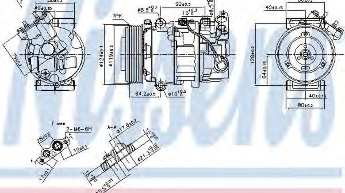 Compresor, climatizare RENAULT GRAND SCENIC III (JZ0/1) (2009 - 2016) NISSENS 890299 piesa NOUA