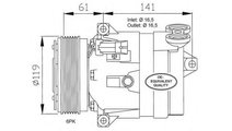 Compresor, climatizare Saab 9-5 (YS3E) 1997-2009 #...