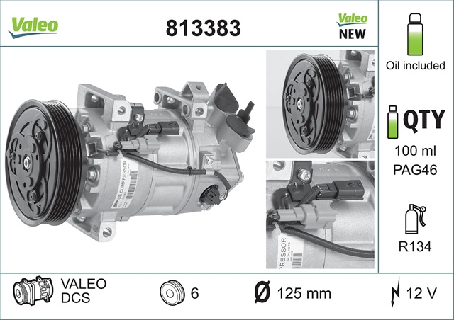 Compresor, Climatizare Valeo Renault 813383