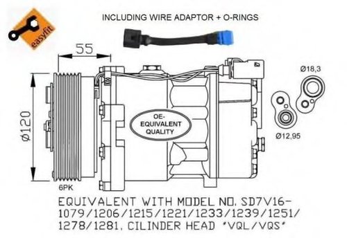 Compresor, climatizare VW BORA Combi (1J6) (1999 - 2005) NRF 32064 piesa NOUA