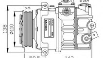 Compresor, climatizare VW PASSAT (3G2) (2014 - 201...