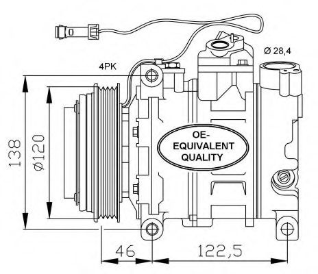 Compresor, climatizare VW PASSAT Variant (3B6) (2000 - 2005) NRF 32167 piesa NOUA