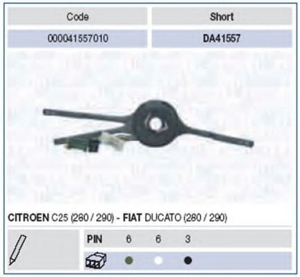 Comutator coloana directie FIAT DUCATO Panorama (280) (1982 - 1990) MAGNETI MARELLI 000041557010 pie...