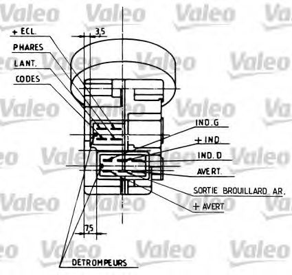 Comutator coloana directie PEUGEOT 1007 (KM) (2005 - 2016) VALEO 251210 piesa NOUA