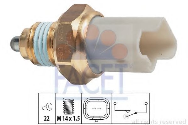 Comutator, lampa marsarier CITROEN C4 Cupe (LA) (2004 - 2011) FACET 7.6218 piesa NOUA