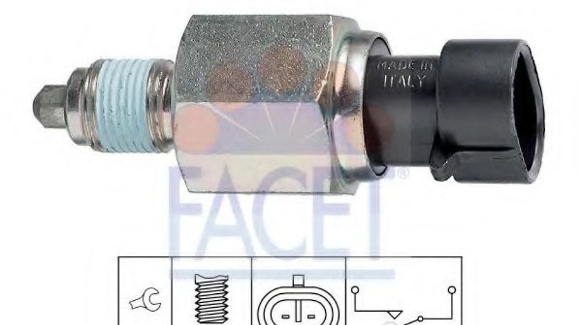 Comutator, lampa marsarier FIAT IDEA (350) (2003 - 2016) FACET 7.6196 piesa NOUA