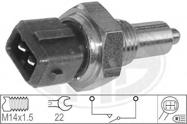 Comutator, lampa marsarier FIAT SCUDO caroserie (220L) (1996 - 2006) ERA 330249 piesa NOUA