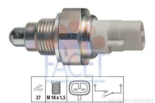 Comutator, lampa marsarier TOYOTA AURIS (NRE15, ZZE15, ADE15, ZRE15, NDE15) (2006 - 2012) FACET 7.61...