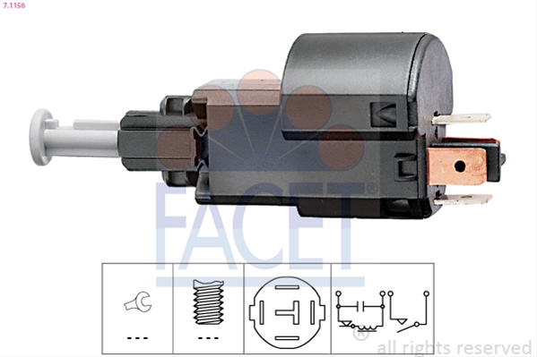 Comutator Lumini Frana Facet Opel 7.1156