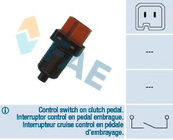 Comutator lumini frana FIAT SCUDO combinato (220P) (1996 - 2006) FAE 24880 piesa NOUA