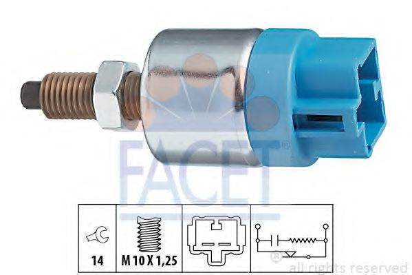 Comutator lumini frana LEXUS IS I (JCE1, GXE1) (1999 - 2005) FACET 7.1089 piesa NOUA