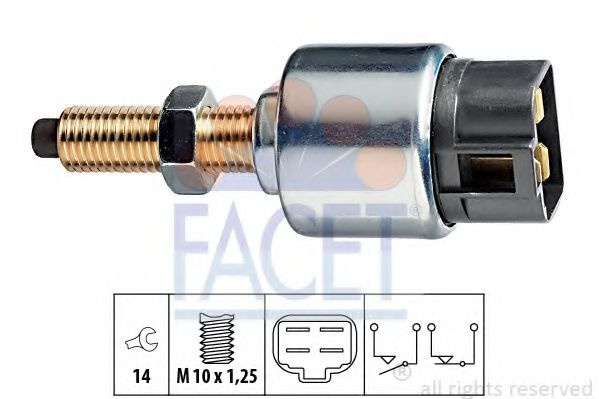 Comutator lumini frana MITSUBISHI CARISMA limuzina (DA) (1996 - 2006) FACET 7.1044 piesa NOUA