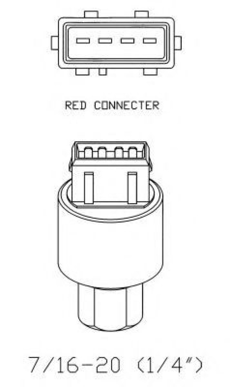 Comutator presiune, aer conditionat PEUGEOT 106 II (1) (1996 - 2016) NRF 38936 piesa NOUA